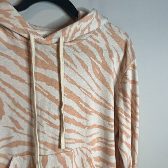 Anthropologie Sundry Erin Zebra-Striped Hoodie - Picture 3 of 6